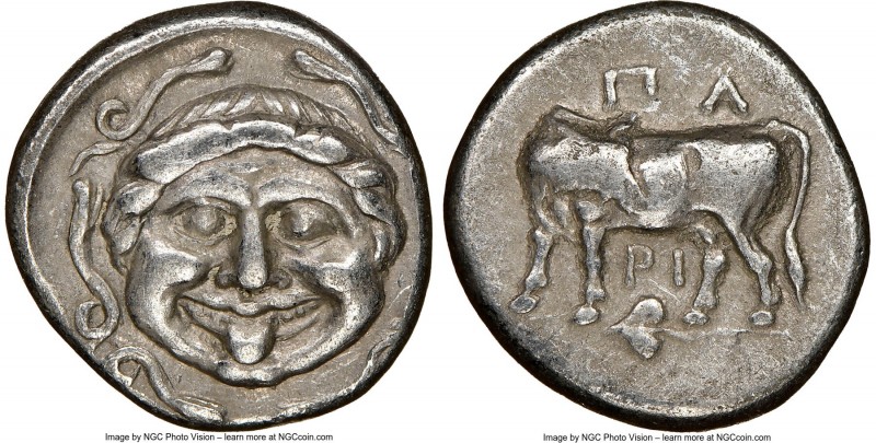 MYSIA. Parium. Ca. 4th century BC. AR hemidrachm (13mm, 2h). NGC XF. Head of Gor...