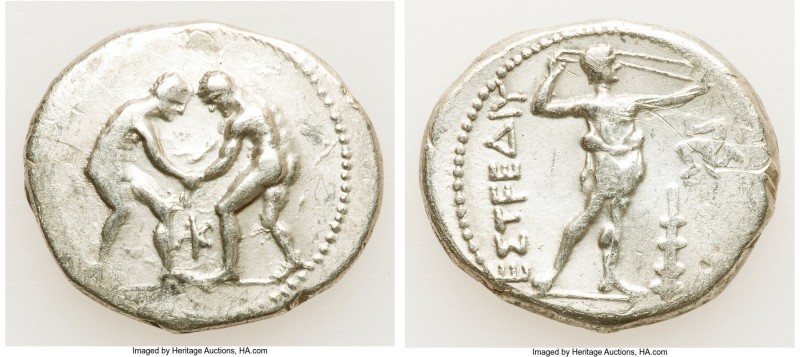 PAMPHYLIA. Aspendus. Ca. 325-250 BC. AR stater (25mm, 10.03 gm, 1h). About Fine,...