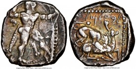 CYPRUS. Citium. Baalmelek II (ca. 425-400 BC). AR sixth-stater or diobol (10mm, 1.64 gm, 12h). NGC XF 4/5 - 4/5. Heracles advancing right, nude but fo...