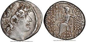 SELEUCID KINGDOM. Philip I Philadelphus (ca. 95/4-76/5 BC). Aulus Gabinius, as Proconsul (57-55 BC). AR tetradrachm (26mm, 12h). NGC XF, brushed. Post...