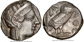 NEAR EAST or EGYPT. Ca. 5th-4th centuries BC. AR tetradrachm (23mm, 17.16 gm, 9h). NGC AU 5/5 - 3/5. Head of Athena right, wearing crested Attic helme...