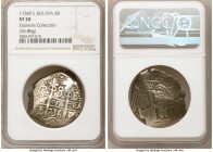 Philip V Cob 8 Reales 1736 P-E VF30 NGC, Potosi mint, KM31a. 26.80gm. Ex. Espinola Collection

HID09801242017

© 2020 Heritage Auctions | All Righ...