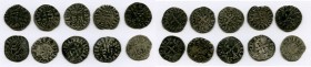 10-Piece Lot of Uncertified Assorted Deniers ND (12th-13th) Century VF Includes (4) Besançon, (5) Philip IV and (1) Louis IX). Average size 19mm. Aver...