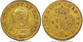 Louis XV gold Louis d'Or 1726-A AU50 NGC, Paris mint, KM489.1. First year of type. 

HID09801242017

© 2020 Heritage Auctions | All Rights Reserve...