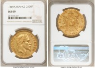Napoleon III gold 100 Francs 1869-A MS60 NGC, Paris mint, KM802.1. 0.9334 oz. 

HID09801242017

© 2020 Heritage Auctions | All Rights Reserved