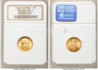 Prussia. Wilhelm I gold 10 Mark 1872-A MS66 NGC, Berlin mint, KM502. AGW 0.1152 oz. 

HID09801242017

© 2020 Heritage Auctions | All Rights Reserv...