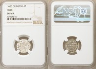 Trier. Johann Hugo 4 Pfennig 1683 MS65 NGC, KM154. Exceptional strike with full legends and bold devices. 

HID09801242017

© 2020 Heritage Auctio...