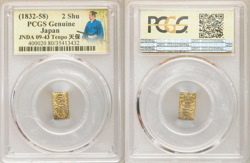 4-Piece Lot of Certified Assorted Issues Genuine PCGS, 1) Tempo gold 2 Shu ND (1...