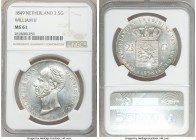 Willem II 2-1/2 Gulden 1849 MS61 NGC, Utrecht mint, KM69.2. Fully lustrous mint bloom. 

HID09801242017

© 2020 Heritage Auctions | All Rights Res...
