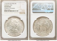 Charles III 8 Reales 1772 LM-JM AU Details (Harshly Cleaned) NGC, Lima mint, KM78. Portrait type, first year of type. 

HID09801242017

© 2020 Her...