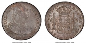 Charles IV 8 Reales 1802 LM-IJ AU58+ PCGS, Lima mint, KM97. Attractive taupe-gray toned. 

HID09801242017

© 2020 Heritage Auctions | All Rights R...