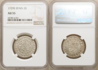 Philip V 2 Reales 1729-S AU55 NGC, Seville mint, KM340.

HID09801242017

© 2020 Heritage Auctions | All Rights Reserved