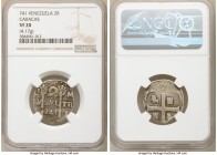 Caracas. Royalist and/or Republican Fantasy Cob 2 Reales (Macuquinas) 741 VF20 NGC, KM-C13.1. 4.17gm. Small castles variety.

HID09801242017

© 20...