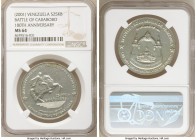 Republic 25000 Bolivares ND (2001) MS64 NGC, KM-Unl., Struck for the 180th anniversary of the Battle of Carabobo. 

HID09801242017

© 2020 Heritag...