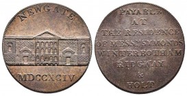 Token de 1/2 penny , 1794, CU 10,61 gr 28,9 mm 
Avers : NEGATE MDCCXCIV 
Revers : PAYABLE AT THE RESIDENCE OF MESS. SYMONDS WINTERBOTH AM RIDGWAY & HO...