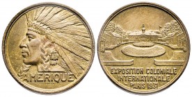 Médaille Exposition Coloniale Internationale - Amérique CU 19,65 gr 32 mm 1931 
SUP