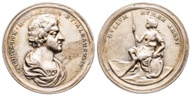 Médaille, AG 7,87 gr 28,5 mm ND 
Avers: IACOBUS DVX EBORANCENSIS ET ALBANENSIS 
Revers: NULLUM NUMEN ABEST
SUP