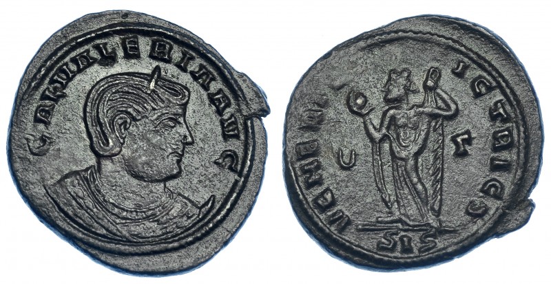 IMPERIO ROMANO. GALERIA VALERIA. Follis. Siscia (309-310). R/ Venus mirando a de...