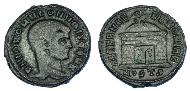 IMPERIO ROMANO. RÓMULO (hijo de Majencio). Follis. Acuñación póstuma. Ostia (309...