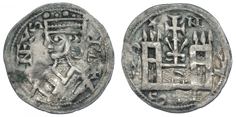 REINOS DE CASTILLA Y LEÓN. ALFONSO VIII. Dinero. Marca N. ¿Nájera? VE 0,91 g. 18...