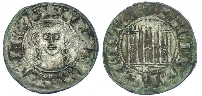 REINOS DE CASTILLA Y LEÓN. ALFONSO XI. Cornado de Ávila. Busto de frente. VE 0,8...