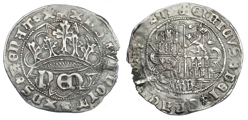 REINOS DE CASTILLA Y LEÓN. ENRIQUE IV. Real. Segovia. AR 3,21 g. 26,5 mm. III-71...