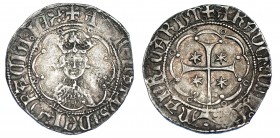 CORONA DE ARAGÓN. ALFONSO EL MAGNÁNIMO (1416-1458). Real. Mallorca. Marcas estrellas. AR 3,30 g. 24,7 mm. IV-832. MBC/MBC+. Escasa.