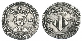 CORONA DE ARAGÓN. ALFONSO EL MAGNÁNIMO (1416-1458). Real. Valencia. AR 2,53 g. 22,4 mm. IV-864. MBC.