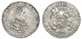COLECCIÓN DE DUCATONES Y PATAGONES DE DOBLE PESO. FELIPE IV. Doble ducatón. 1658. Amberes. A/ . PHIL. IIII. D. G. HISP. ET. INDIAR. REX. R/ . ARCHID ....