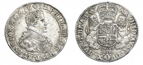 COLECCIÓN DE DUCATONES Y PATAGONES DE DOBLE PESO. FELIPE IV. Doble ducatón. 1652. Bruselas. A/ . PHIL. IIII. D. G. HISP. ET. INDIAR. REX. R/ . ARCHID ...