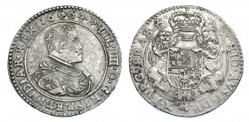 COLECCIÓN DE DUCATONES Y PATAGONES DE DOBLE PESO. FELIPE IV. Doble ducatón. 1664. Bruselas. A/ . PHIL. IIII. D. G. HISP. ET. INDIAR. REX. R/ . ARCHID ...
