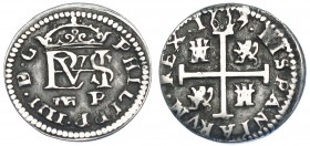 FELIPE IV. 1/2 real. 1623. Segovia. P. AC-No. ¿Inédita? MBC.
