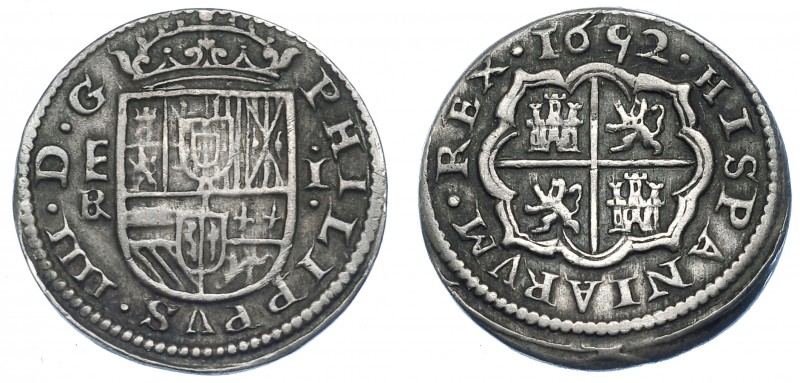 FELIPE IV. Real. 1652. Segovia. BR. AC-795. MBC/MBC+.