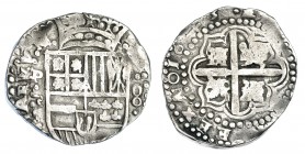 FELIPE IV. 8 reales. 1643. Potosí (FR). Fecha completa. AC-1471. MBC-.