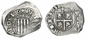 FELIPE IV. 8 reales. 1651. Zaragoza. AC-1691. MBC. Rara.