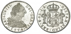 CARLOS III. 8 reales. 1774. Potosí. JR. VI-980. Pleno B.O. SC.