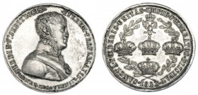 FERNANDO VII. Medalla restitución del absolutismo. 1823. Segovia. AG. 40 mm. MBP-501. EBC.