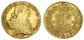 FERNANDO VII. 8 escudos. 1814. Nuevo Reino. JF. VI-1503. MBC.