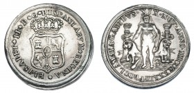 ISABEL II. Medalla de Proclamación. 1833. Cádiz. AR. 24,5 mm. H-8. MBC+.
