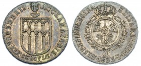 ISABEL II. Medalla de Proclamación. 1833. Segovia. AR 24,5 mm. H-30. MBC+.