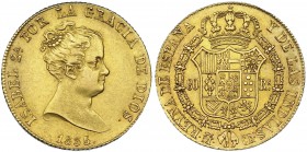 ISABEL II. 80 reales. 1835. Madrid. CR. VI-593. EBC-.