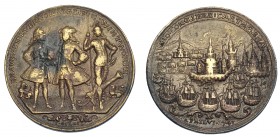 GRAN BRETAÑA. Medalla Vernon. 1741. Toma de Cartagena. AE 37 mm. MBC/MBC+.