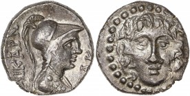 Karia, Halikarnassos - Ar Drachm - (150-50 BC)
A/ - 
R/ ΑΛΙΚΑΡΝ / ΔΡΑΚΩΝ
Reference: SNG von Aulock 8086
Near extremely fine -
3,73g - 16.11mm - 12h....