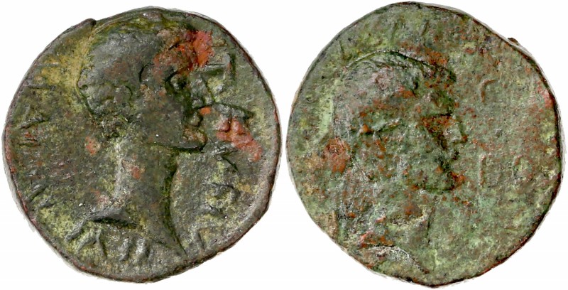 Crete - Cnossus - Augustus and Agrippa - Ae (27 BC-AD 14)
A/ C I N C EX D D
R/ M...