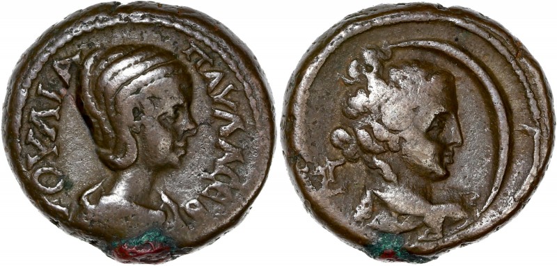 Egypt - Alexandria - Julia Paula - Bi Tetradrachm (218-222 AD)
A/ ΙΟΥΛΙΑ ΠΑΥΛΑ Ϲ...