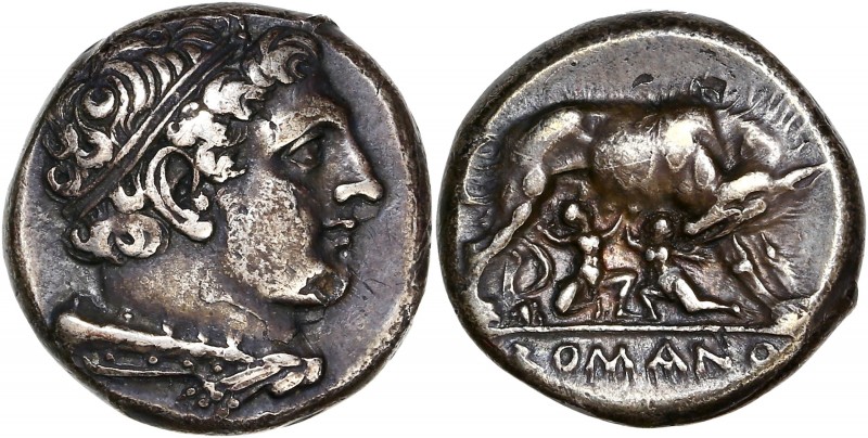 Anonymous - Ar Didrachm (264-255 BC) - Rome/Neapolis 
A/ -
R/ ROMA
Reference: Cr...