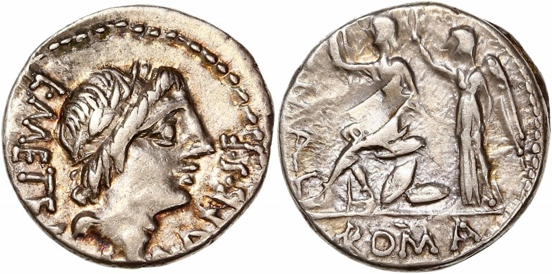 D. Iunius L.f. Silanus (96 BC) - Ar Denarius - Rome
A/ L METEL / A ALB S F
R/ C ...