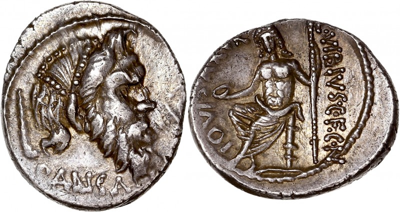 C. Vibius C.f. C.n. Pansa Caetronianus (48BC) Ar Denarius - Rome
A/ PANSA
R/ C...