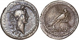 L. Valerius Acisculus (45BC) Ar Denarius - Rome 
A/ ACISCVLVS 
R/ L•VALERIVS
Reference: Cr 474/2
Very fine - 
3,71g - 20.22mm - 5h.