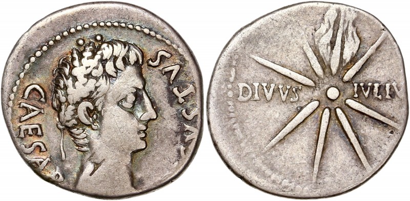 Augustus (27BC-14AD) Ar Denarius - uncertain mint 
A/ CAESAR AVGVSTVS
R/ DIVVS I...